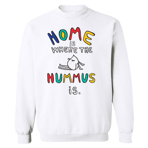 "HOME IS WHERE THE HUMMUS IS" by @MAMAGHANNOUJ